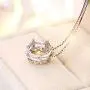 AceCraft Queen Crown Necklace, 925 Sterling Silver Pendant Fashion Women Jewelry Charms Gift for Teen Girl/Bridesmaid/Mom/Her
