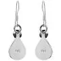 Classic Chic Teardrop Simulated Blue Lapis-Lazuli & Flower .925 Sterling Silver Dangle Earrings Classic Chic Teardrop Simulated Blue Lapis-Lazuli & Flower .925 Sterling Silver Dangle Earrings