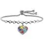 Autism Awareness Keychain Gifts for Autistic Colorful Puzzle Piece Key Ring Set of 2 Autism Awareness Keychain Gifts for Autistic Colorful Puzzle Piece Key Ring Set of 2