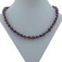 GlassOfVenice Murano Glass Sommerso Necklace - Navy Blue