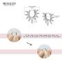 Mevecco Gold Dainty Huggie Hoop Earring,18K Gold Plated Cute Tiny Drop Ball Hoop Earrings for Women