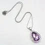 2pcs Sofia Amulet Necklace Teardrop Amethyst Pendant Necklace Sofia The First Princess Costumes Jewelry Girls Necklace 2pcs Sofia Amulet Necklace Teardrop Amethyst Pendant Necklace Sofia The First Princess Costumes Jewelry Girls Necklace