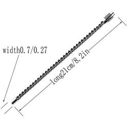 Thick Mens Large Link Chain Bracelet Silver Stainless Steel Bracelet Cuban Chain Type