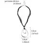 Jones New York Black Multistrand Silver Teardrop Tribal Chain Necklace