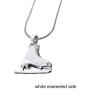 Lemegeton 3D Adorable Exquisite Crystal Figure Skate Charm Pendant Necklace for Girls Women Jewelry