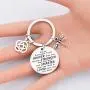 AKTAP Outlander Inspired Sasenach Inspired Key Ring Dragonfly Charm Celtic Knot Jewelry Always Remember You’re Braver Than You Believed