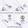 925 Sterling Silver Heart Urn Necklace for Ashes Cremation Jewelry Memorial Keepsake Pendant with Funnel Kit