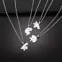 925 Sterling Silver Best Friend Necklaces Custom Friendship/Family Jewelry Split Heart Puzzle Pendant for 2/3/4 BFF Gift 925 Sterling Silver Best Friend Necklaces Custom Friendship/Family Jewelry Split Heart Puzzle Pendant for 2/3/4 BFF Gift