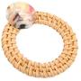 Bohemian Straw Rattan Woven Geometric Statement Earrings - Ethnic Acetate Hoops, Teardrop Dangles Natural Raffia Fan Tassel