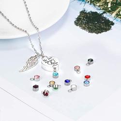 Glimkis The love between a Mother and Daughter is forever Cremation Memorial Ashes Pendant urn necklace Cremation Jewelry