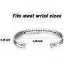 WingLoveLemonmini Inspiring Stainless Steel Cuff Bracelet Carved Spell Cuff Bracelet Friendship Bracelet Personalized Christmas Gift Friendship Gift Inspirational Gift for Women for girls for boy