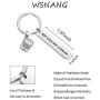 WSNANG Programmer Gift Keep Calm and Code On Keychain Coding Jewelry Computer Science Tech Developer Gift IT Gift for Software Engineer Student