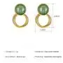 coadipress Green Round Stud Earrings for Women Girls Fashion Gold Plated 925 Sterling Silver Dipped Circle Dangle Drop Geometric Brushed Statement Earrings coadipress Green Round Stud Earrings for Women Girls Fashion Gold Plated 925 Sterling Silver Dipped Circle Dangle Drop Geometric Brushed Statement Earrings