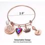 Whenever You Feel Overwhelmed Remember Whose Straighten Your Crown Bracelet, Rose Gold Inspirational Bracelets Gifts for Daughter, Best Friend, Niece, Bonus Mom, Cousin, Teacher, Women Girls Jewelry