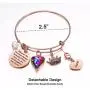 Whenever You Feel Overwhelmed Remember Whose Straighten Your Crown Bracelet, Rose Gold Inspirational Bracelets Gifts for Daughter, Best Friend, Niece, Bonus Mom, Cousin, Teacher, Women Girls Jewelry