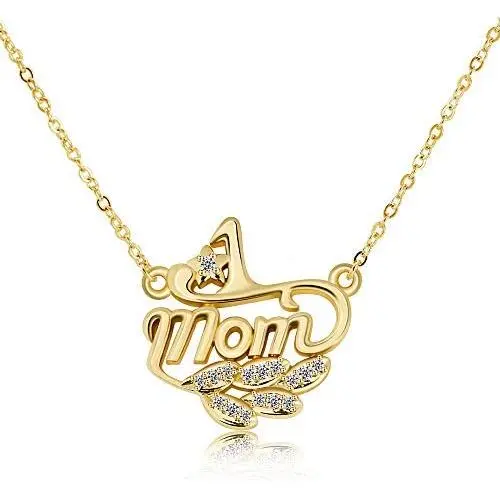 Townshine Dainty Mom Necklace,Gold Plated Cute Tiny Mom Personalized Name Charm Necklace Delicate Word Mom Necklace Jewelry Gift for Mothers Day/Birthday Townshine Dainty Mom Necklace,Gold Plated Cute Tiny Mom Personalized Name Charm Necklace Delicate Word Mom Necklace Jewelry Gift for Mothers Day/Birthday