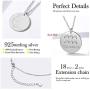 ChicSilver 925 Sterling Silver 12 Constellation Necklace Round Astrology Horoscope Zodiac Sign Pendant Necklace, Silver/Gold (with Gift Box)