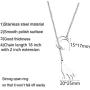 Crescent Moon Wolf Lariat Y Necklace Wolf Howling at The Moon Necklace