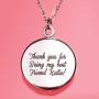 Your Moon Phase LUNA NECKLACE | Stainless Steel Charm / 18'' Chain