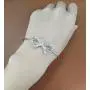 MANZHEN 3 Colors Expandable Bowknot Cuff Bangle Bracelets Bridesmaid Gift