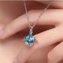 DADIWEY Angel Wing Necklaces for Women Crystals Heart Drop Shape Charm Pendant Necklace Jewelry Gift for Girls
