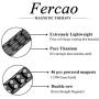 Feraco Titanium Magnetic Bracelet for Men Arthritis Pain Relief Carpal Tunnel Health Double Row Strong Magnets Ultra Strength Magnetic Therapy Bracelet, Lightweight Durable Titanium Bracelet