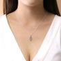 Boma Jewelry Sterling Silver Leaf Necklace, 20 Inches