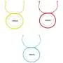 VU100 Waterproof BFF Bracelets for 2/3 Best Friend Long Distance Matching Friendship Pinky Promise Relationship String Wish Bracelets/Anklets Jewelry Gifts for Bestie Sister Red Blue Yellow