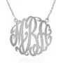 Joelle Monogram Necklace Sterling Silver Custom Any Initial Name Necklace for Women Girls