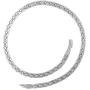 MagnetRX® Titanium Magnetic Therapy Necklace - Natural Pain Relief for Neck Arthritis, Back, Shoulder Pain, Headache and Migraine Relief Magnetic Necklace (Silver, 21.5 Inches)