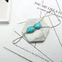 Olbye Turquoise Bracelet Silver Ring Bracelet Personalize Hand Chain Everyday Bracelet Jewelry for Women and Teen Girls