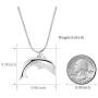 Dolphin Shape Cremation Necklace for Ashes Stainless Steel Ashes Holder Keepsake Memorial Urn Pendant Jewelry +Fill kit