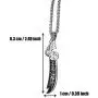 ZKDC Islam Muslim Zulfiqar Sword of Imam Ali Stainless Steel 60 cm Chain Necklace Jewelry ZKDC Islam Muslim Zulfiqar Sword of Imam Ali Stainless Steel 60 cm Chain Necklace Jewelry