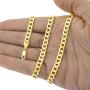 Nuragold 10k Yellow Gold 5.5mm Cuban Curb Link Chain Bracelet, Womens Mens Lobster Lock 7'' 7.5'' 8'' 8.5'' 9''