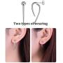 ChicSilver 925 Sterling Silver Lotus Flower Colorful Topaz Ear Jacket Front and Back Stud Earrings for Women (with Gift Box)