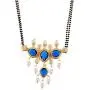 Efulgenz Mangalsutra Indian Traditional Crystal Rhinstone Kundan Gold Plated Pendant Necklace Earring Jewellery Set Efulgenz Mangalsutra Indian Traditional Crystal Rhinstone Kundan Gold Plated Pendant Necklace Earring Jewellery Set