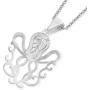 Shop LC Delivering Joy 925 Sterling Silver Stainless Steel Sea Lover Octopus Pendant with Necklace Women Jewelry for Gifts 20''
