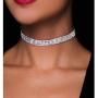 5 Pieces Rhinestone Choker Necklaces for Women Dainty Diamond Choker Silver Gold Plated Crystal Choker Necklaces Set Bridesmaid Jewelry