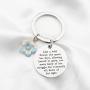 FUSTMW Wildflower Keychain Inspiration Gifts Wildflower Jewelry for Like a Wild Flower Allowing Herself to Grow Knew of Her Light