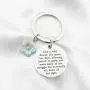 FUSTMW Wildflower Keychain Inspiration Gifts Wildflower Jewelry for Like a Wild Flower Allowing Herself to Grow Knew of Her Light