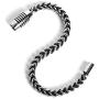 Thick Mens Large Link Chain Bracelet Silver Stainless Steel Bracelet Cuban Chain Type