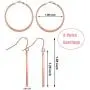 Hicarer Simple Bar Jewelry Set Vertical Bar Necklace Earrings Adjustable Cuff Bracelet