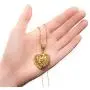 Lifetime Jewelry Filigree Heart Pendant with Twisted Nugget Chain Necklace 24k Gold Plated Lifetime Jewelry Filigree Heart Pendant with Twisted Nugget Chain Necklace 24k Gold Plated