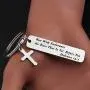 MAOFAED Religious Jewelry Bible Verse Keychain Run with Endurance The Race That is Set Before You Hebrews 12:1 Scripture Keychain