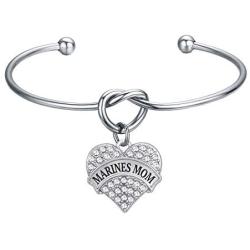 FUSTMW Marine Mom Charm Bracelet Marine Mom Jewelry