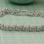Dazzlingrock Collection 0.31 Carat (ctw) Real Round Cut White Diamond Ladies Tennis Bracelet 1/3 CT, Sterling Silver