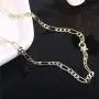 JAYUMO 14k Gold Plated Figaro Chain Necklace for Women, 3mm Figaro Link Choker Necklace for Women Girls Jewelry Gift, 16 Inch/18 Inch Length