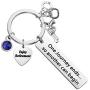 HOLLP Police Retirement Gifts Police Officer Retired Keychain One Journey End.So Another Can Begin Keychain Police Jewelry Gift for Police Officer