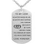 Valentines Day Birthday Gift for Wife Husband Boyfriend Girlfriend Dog Tag Necklace Jewelry Keychain Pendant