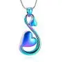 mingkejw Cremation Jewelry for Ashes Infinity Heart Urn Necklaces Keepsake Memorial Lockets Pendants for Human Ashes Holder for Women Men mingkejw Cremation Jewelry for Ashes Infinity Heart Urn Necklaces Keepsake Memorial Lockets Pendants for Human Ashes Holder for Women Men